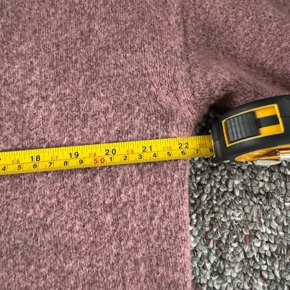 Madewell Wool blend Mauve Pink mock neck Knit Sweater Small - Picture 5 of 9